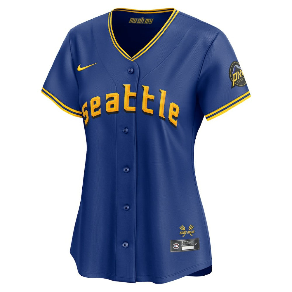 Royal Seattle Mariners Nike Women's City Connect Limited Jersey