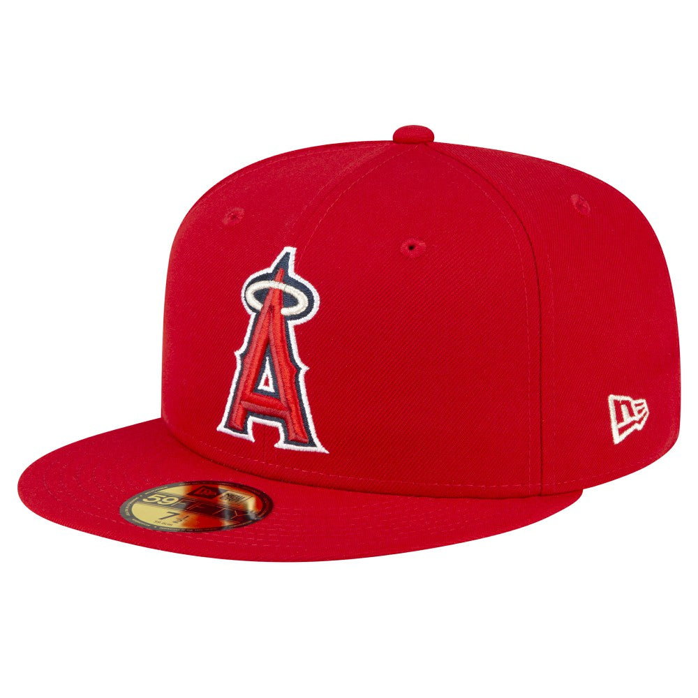 Red Los Angeles Angels New Era Game Authentic Collection On Field 59FIFTY Fitted Hat
