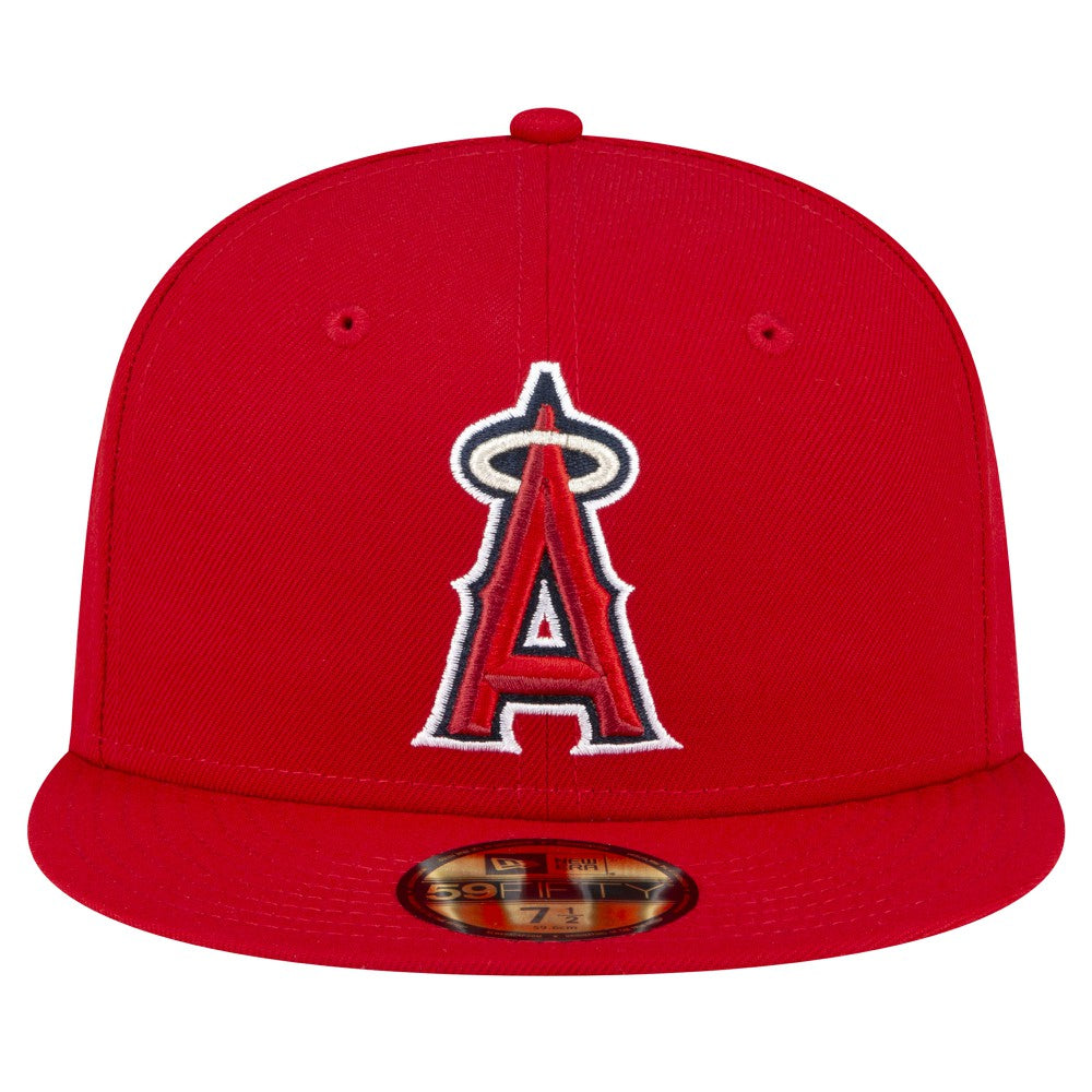 Red Los Angeles Angels New Era Game Authentic Collection On Field 59FIFTY Fitted Hat