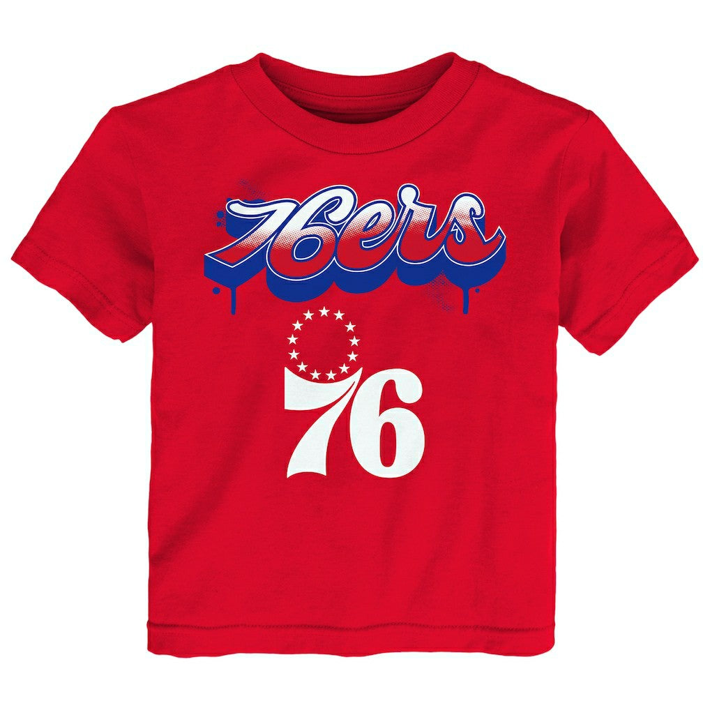 Philadelphia 76ers Youth Bubbly Script T-Shirt