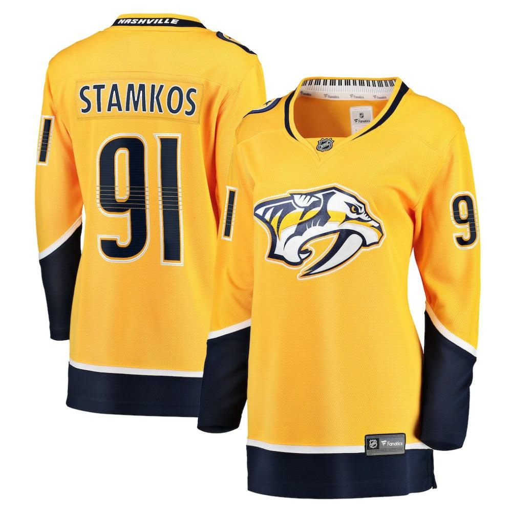 NHL Steven Stamkos Nashville Predators Fanatics Women's Home Premier Breakaway Player Jersey Breakaway Jersey