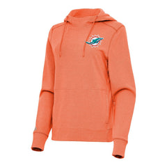 Antigua Women's Justice Pullover Hoodie - Miami Dolphins Hoodies