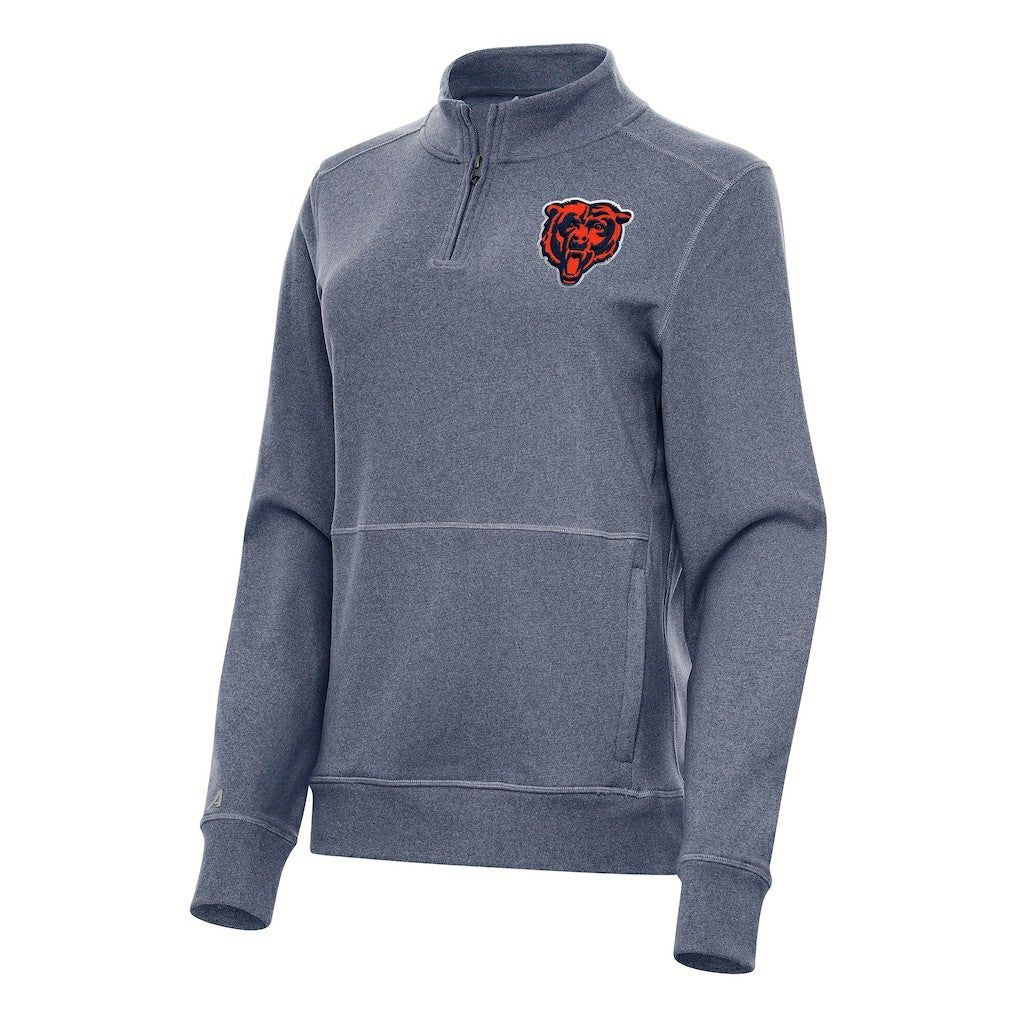 Antigua Women's Crush Quarter-Zip Jacket - Chicago Bears Jackets