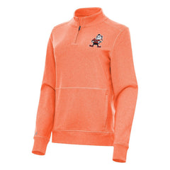 Antigua Women's Crush Quarter-Zip Jacket - Cleveland Browns Jackets