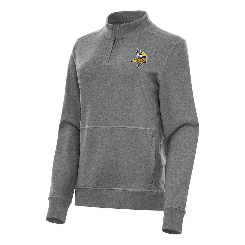 Antigua Women's Crush Quarter-Zip Jacket - Minnesota Vikings Jackets