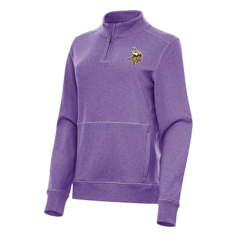 Antigua Women's Crush Quarter-Zip Jacket - Minnesota Vikings Jackets