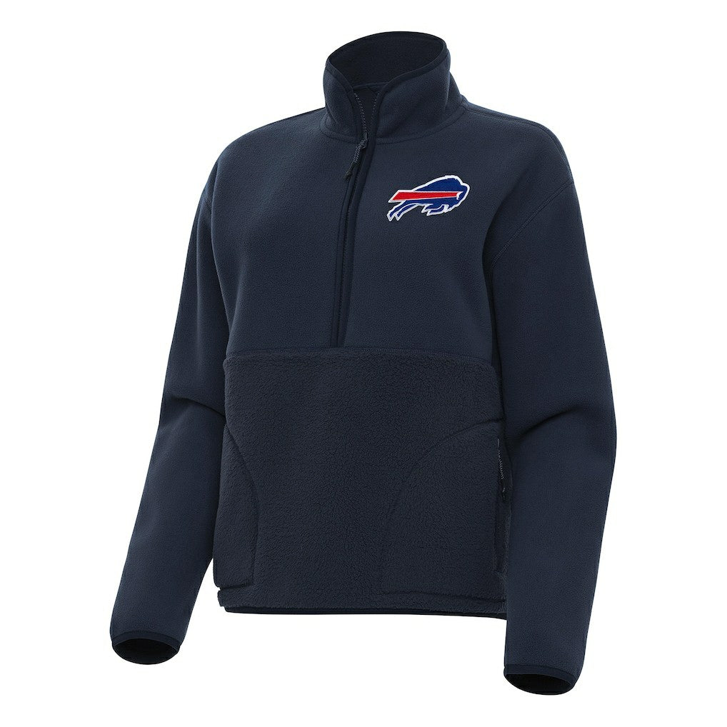 Antigua Women's Figure Half-Zip Sweatshirt - Buffalo Bills Sweatshirts