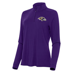 Antigua Women's Intent Quarter-Zip Sweatshirt - Baltimore Ravens Sweatshirts