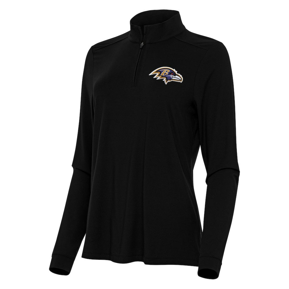 Antigua Women's Intent Quarter-Zip Sweatshirt - Baltimore Ravens Sweatshirts