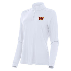 Antigua Women's Intent Quarter-Zip Sweatshirt - Washington Commanders Sweatshirts