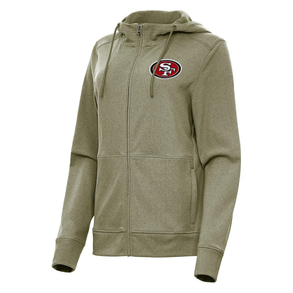 Antigua Women's Seeker Full-Zip Hoodie Jacket - San Francisco 49ers Hoodies