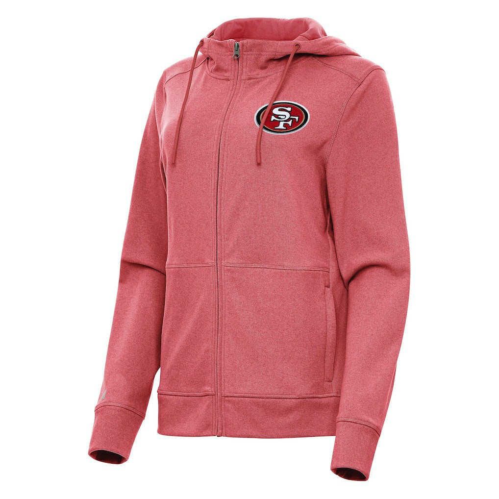 Antigua Women's Seeker Full-Zip Hoodie Jacket - San Francisco 49ers Hoodies