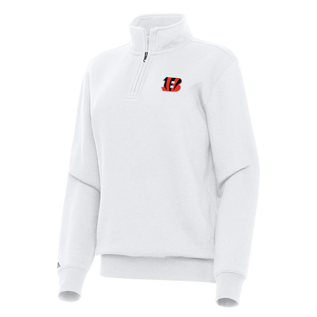 Antigua Women's Victory Quarter-Zip Top - Cincinnati Bengals Tops
