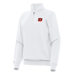 Antigua Women's Victory Quarter-Zip Top - Cincinnati Bengals Tops