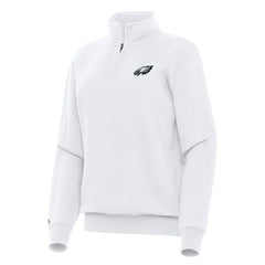Antigua Women's Victory Quarter-Zip Top - Philadelphia Eagles Tops