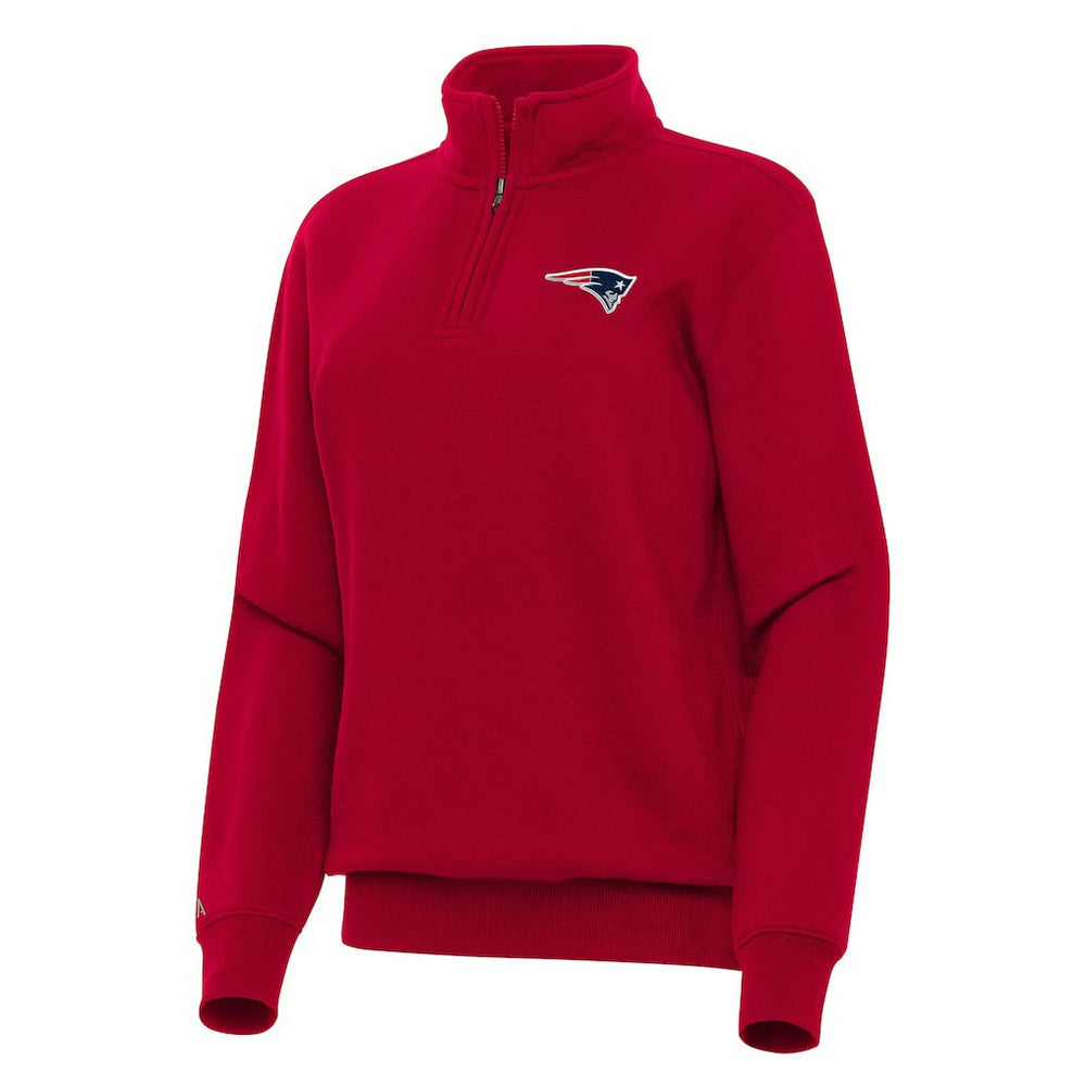 Antigua Women's Victory Quarter-Zip Top - New England Patriots Tops