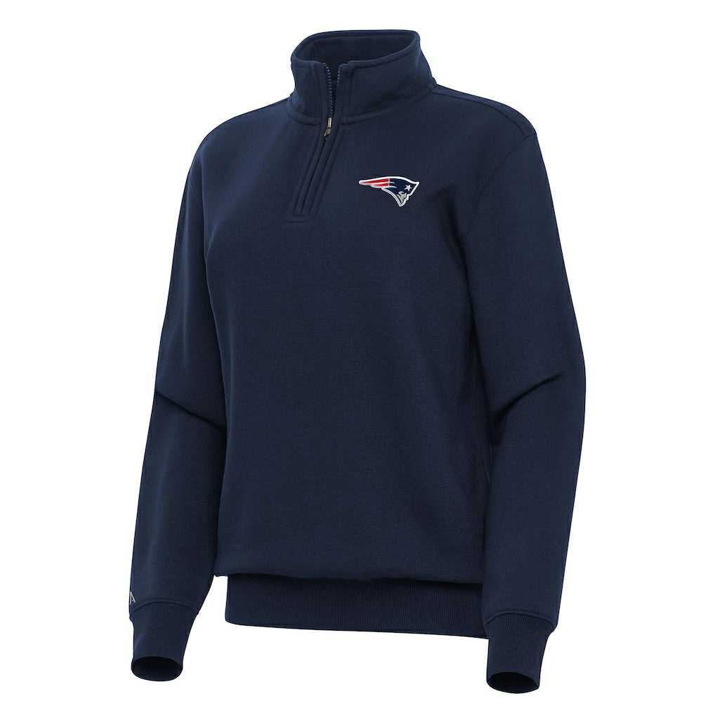 Antigua Women's Victory Quarter-Zip Top - New England Patriots Tops