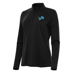 Antigua Women's Reprocess Quarter-Zip Top - Detroit Lions Tops