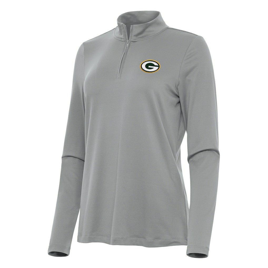 Antigua Women's Reprocess Quarter-Zip Top - Green Bay Packers Tops