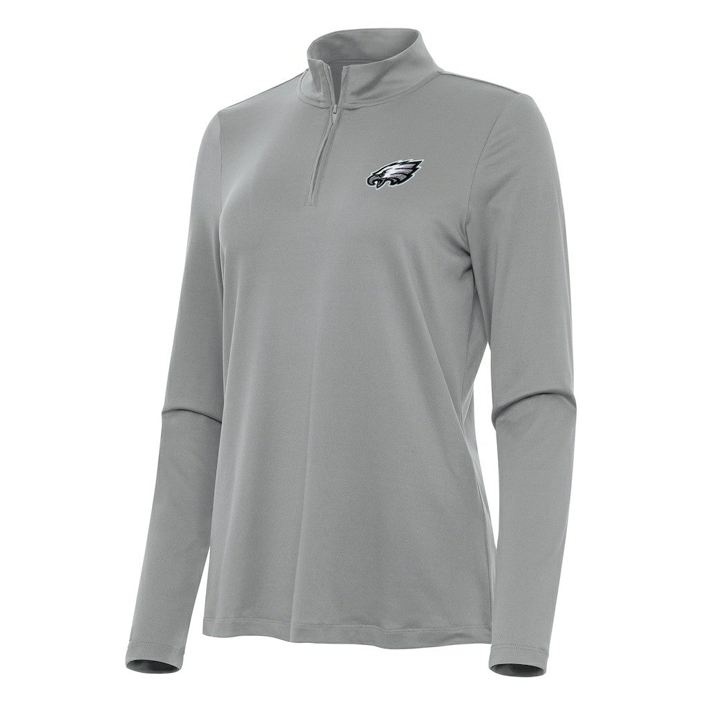 Antigua Women's Reprocess Quarter-Zip Top - Philadelphia Eagles Tops