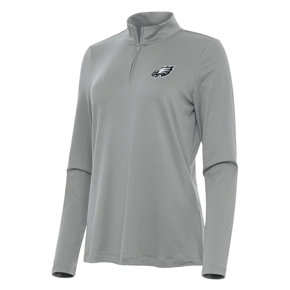 Antigua Women's Reprocess Quarter-Zip Top - Philadelphia Eagles Tops
