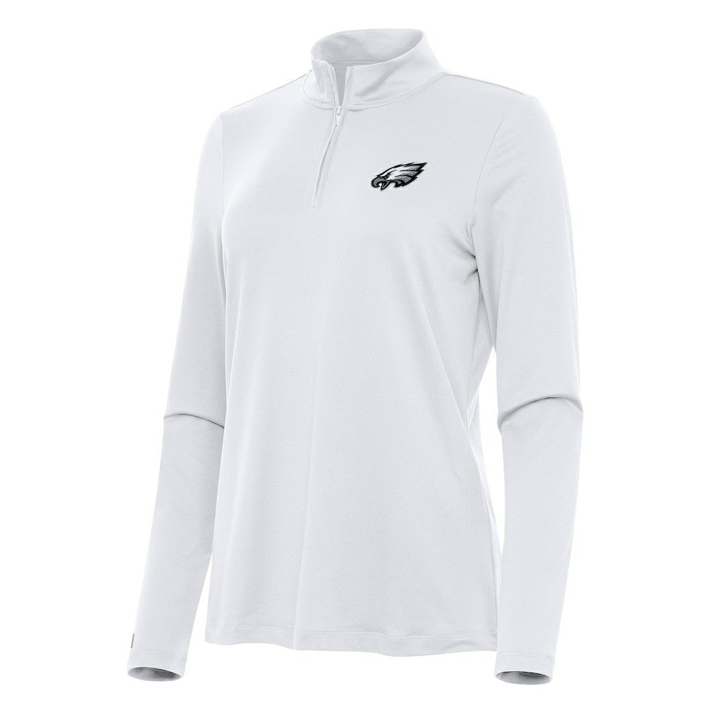Antigua Women's Reprocess Quarter-Zip Top - Philadelphia Eagles Tops