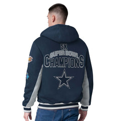 G-III Sports by Carl Banks No Huddle Commemorative Full-Zip Hoodie Jacket - Dallas Cowboys Hoodies