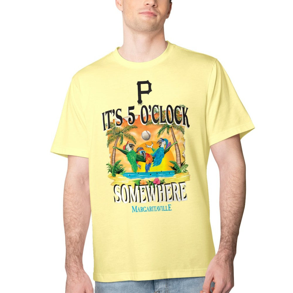 Yellow Pittsburgh Pirates Margaritaville Five O'Clock Graphic T-Shirt