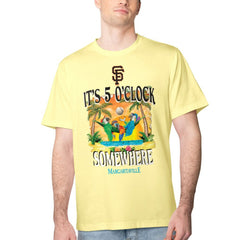 Yellow San Francisco Giants Margaritaville Five O'Clock Graphic T-Shirt