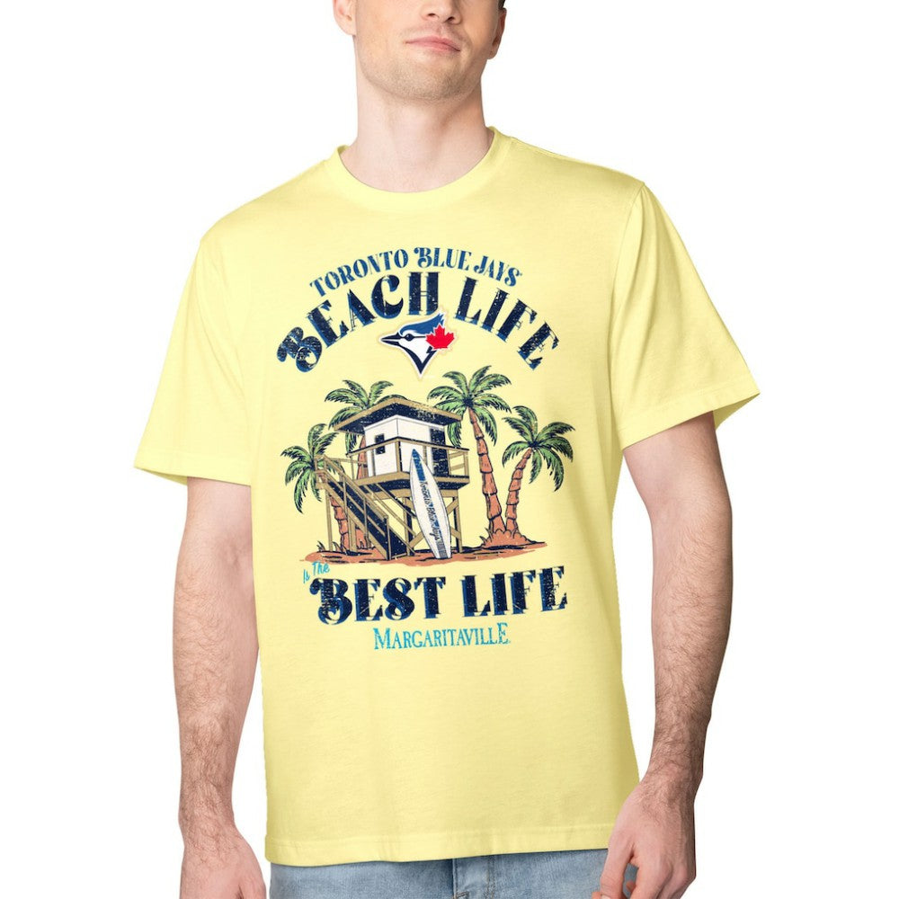 Yellow Toronto Blue Jays Margaritaville Beach Hut Graphic T-Shirt