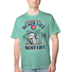 Mint Chicago Cubs Margaritaville Beach Hut Graphic T-Shirt