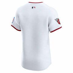 White Cleveland Guardians Nike Home  Elite Jersey