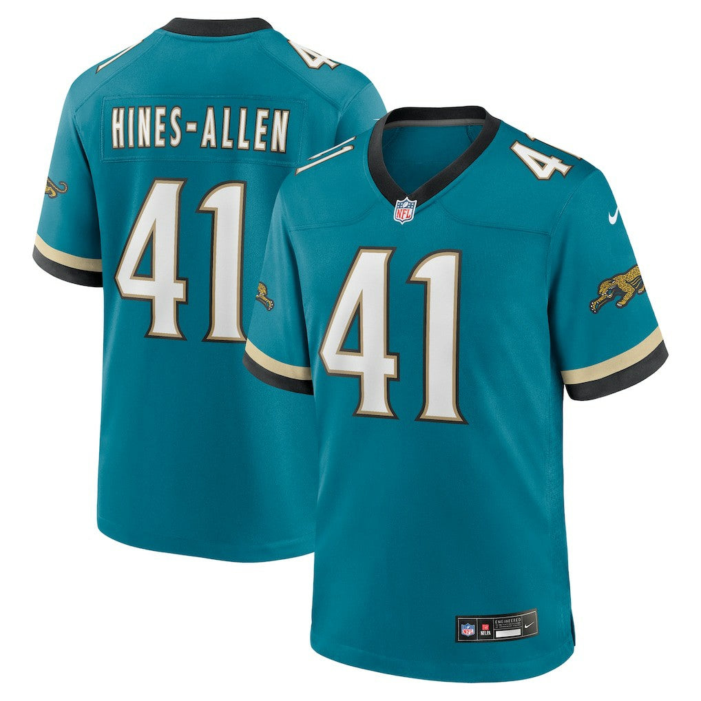 Josh Hines-Allen  Prowler Throwback Player Game Jersey - Jacksonville Jaguars Jerseys