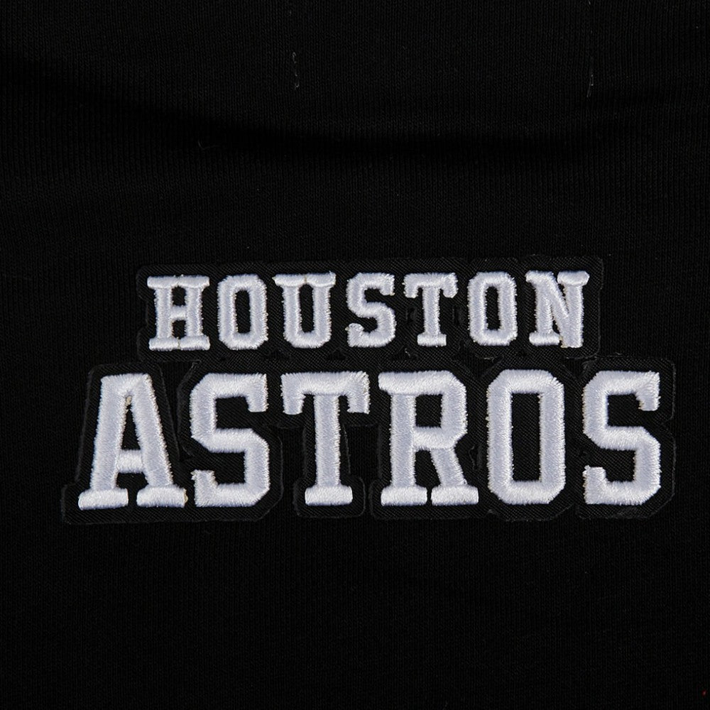 Black Houston Astros Pro Standard Women's Pearl Cropped Pullover Sweatshirt