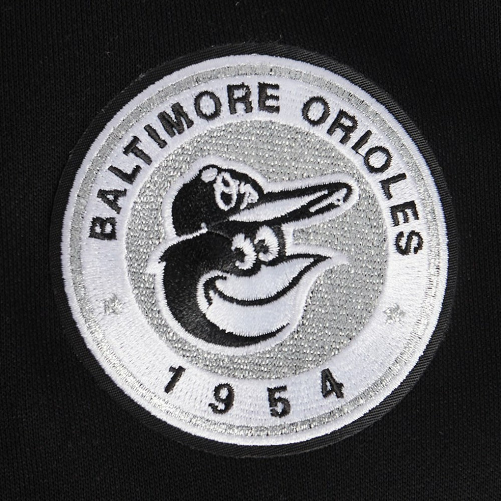 Black Baltimore Orioles Pro Standard Women's Pearl Cropped Pullover Sweatshirt