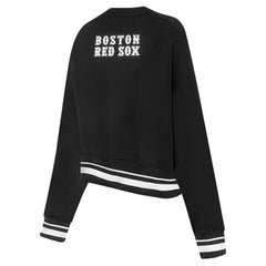 Black Boston Red Sox Pro Standard Women's Pearl Cropped Pullover Sweatshirt
