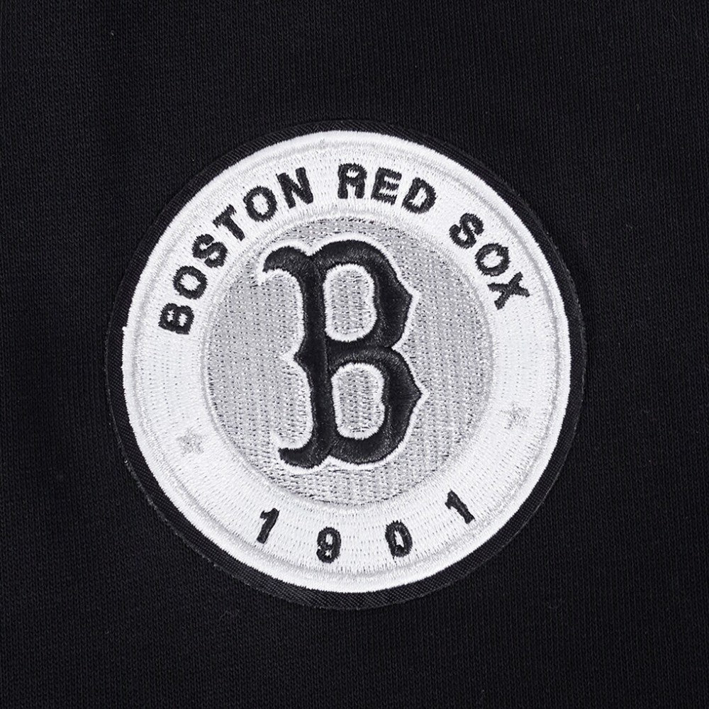 Black Boston Red Sox Pro Standard Women's Pearl Cropped Pullover Sweatshirt