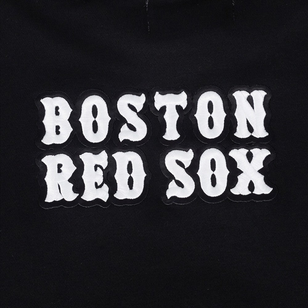 Black Boston Red Sox Pro Standard Women's Pearl Cropped Pullover Sweatshirt