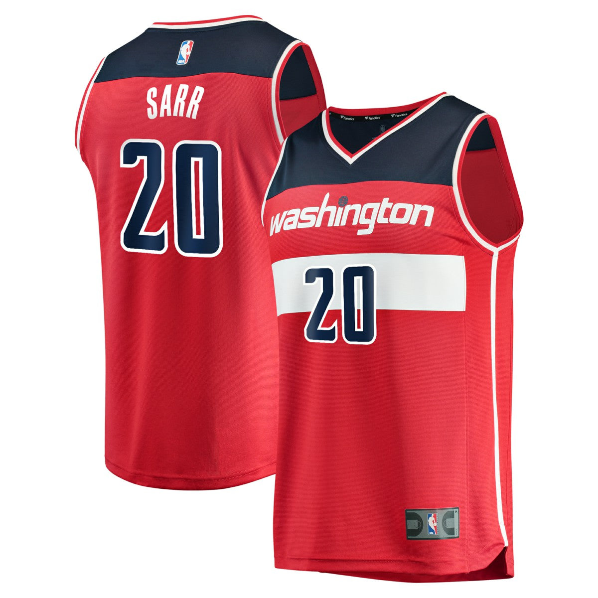 Fanatics Alexandre Sarr Washington Wizards Fast Break Replica Player Jersey