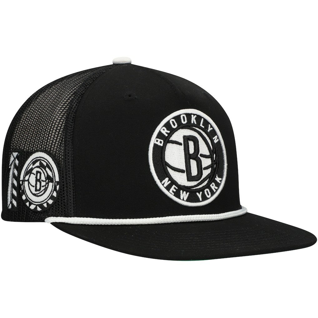 Mitchell & Ness Brooklyn Nets Roper Trucker Snapback Hat