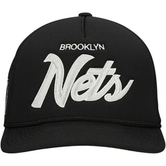 Mitchell & Ness Brooklyn Nets Script Trucker Adjustable Hat