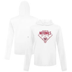 White Washington Nationals Levelwear Anthem Home Field Pullover Hoodie