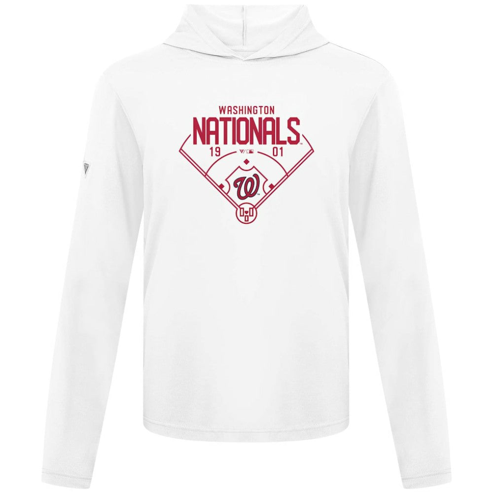 White Washington Nationals Levelwear Anthem Home Field Pullover Hoodie