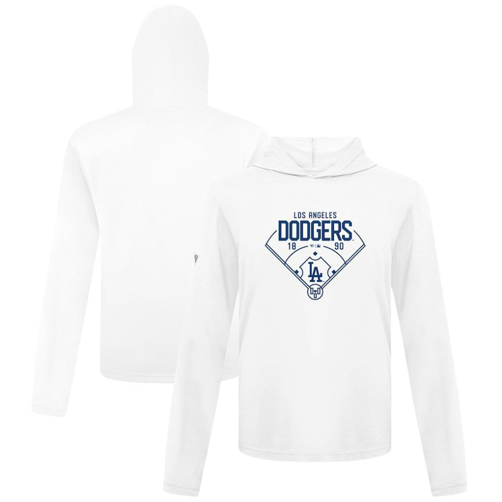 White Los Angeles Dodgers Levelwear Anthem Home Field Pullover Hoodie