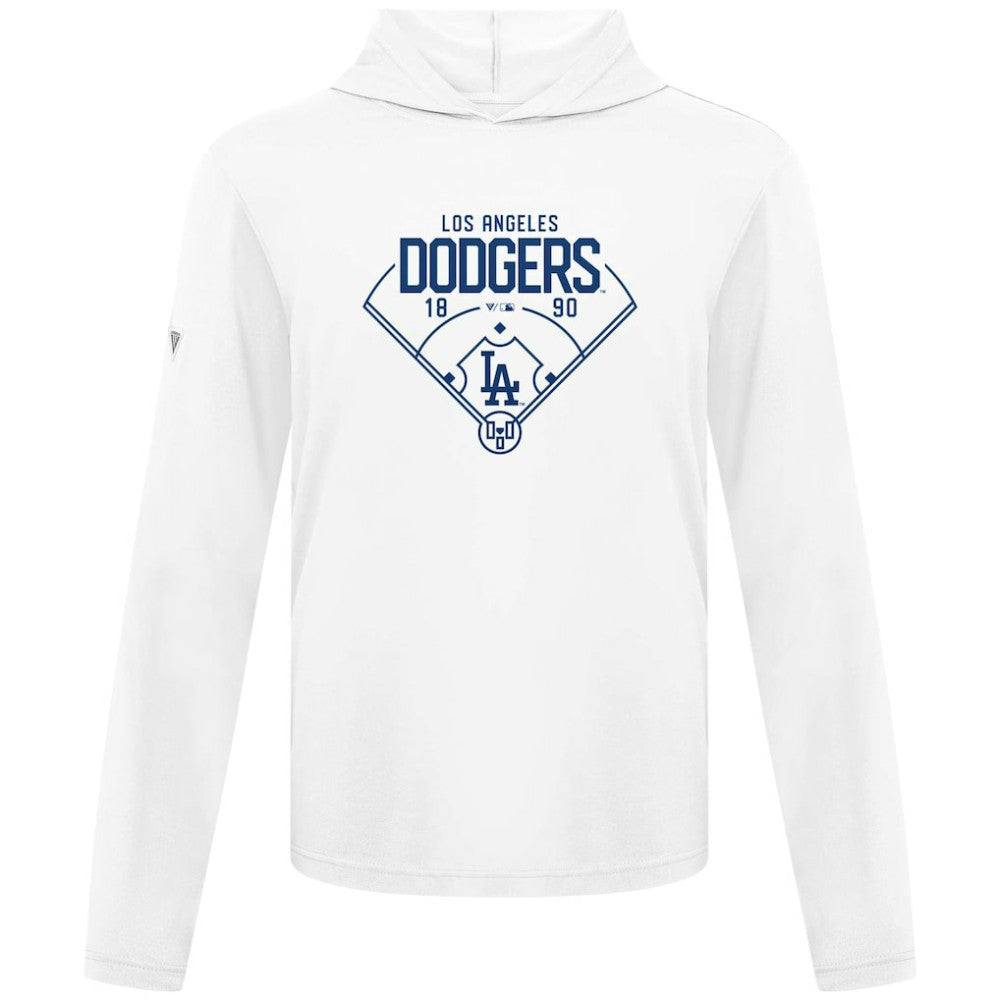 White Los Angeles Dodgers Levelwear Anthem Home Field Pullover Hoodie