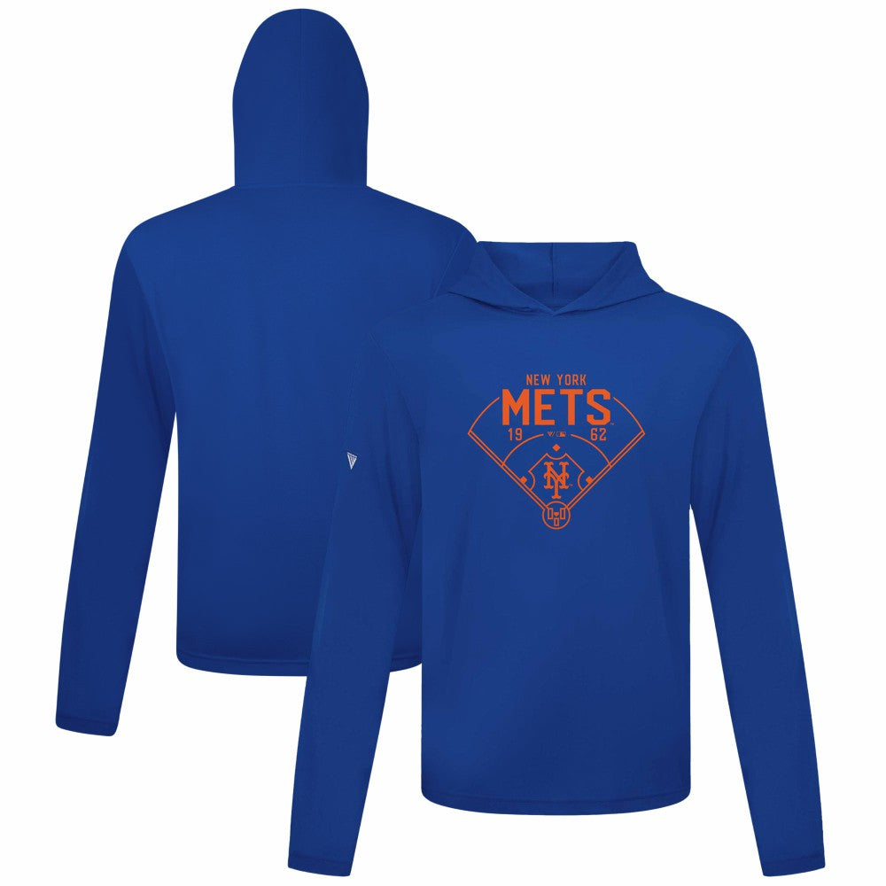 Royal New York Mets Levelwear Anthem Home Field Pullover Hoodie