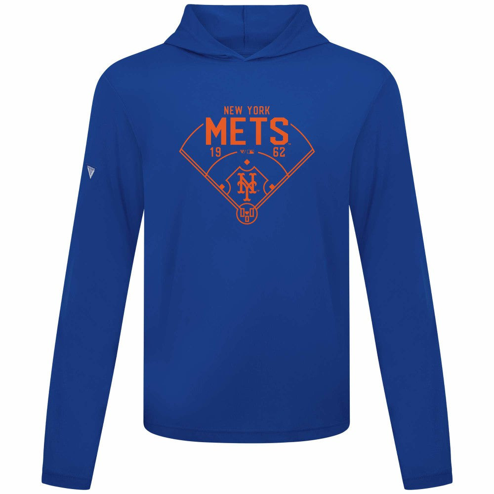 Royal New York Mets Levelwear Anthem Home Field Pullover Hoodie
