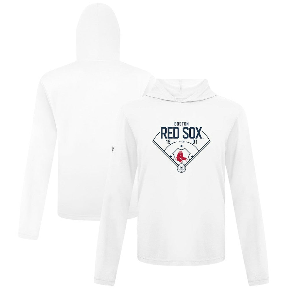 White Boston Red Sox Levelwear Anthem Home Field Pullover Hoodie