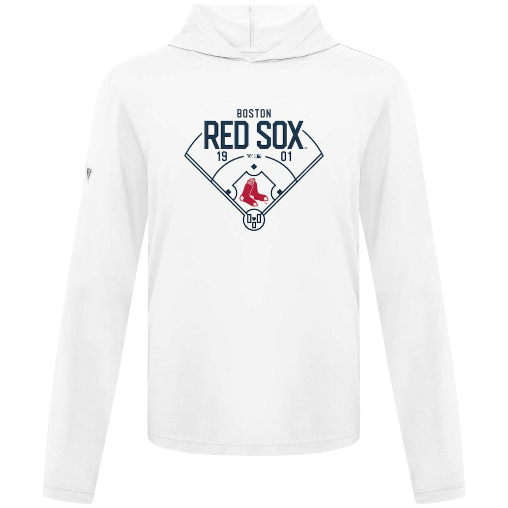 White Boston Red Sox Levelwear Anthem Home Field Pullover Hoodie