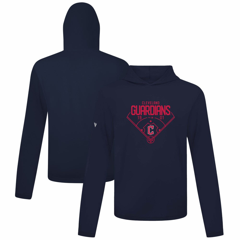 Navy Cleveland Guardians Levelwear Anthem Home Field Pullover Hoodie